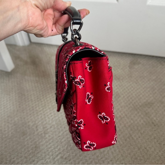 YSL PAISLEY BANDANA CROSS BODY BAG DETACHABLE LINK STRAP - Picture 4 of 10